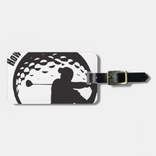 Golf How's My Driving Grandpa Dad Golfer Luggage Tag