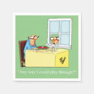Golf Humour Cocktail Party Napkins