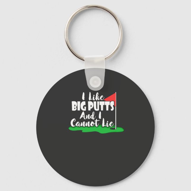 Golf - I Like Big Putts Keychain (Front)