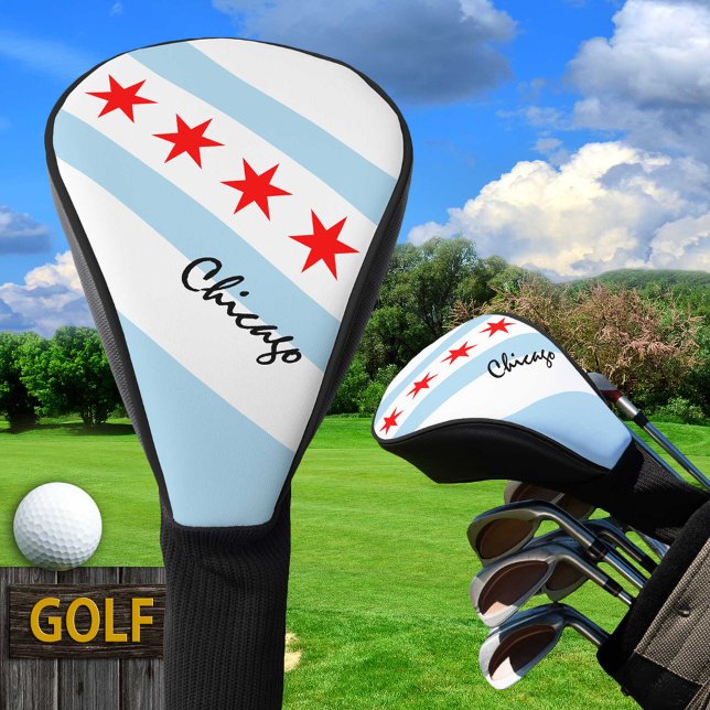 Golf Illinois & Chicago Flag / Golf Clubs Covers (Creator Uploaded)