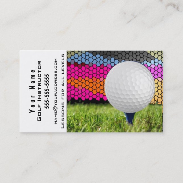 Golf Instruction Business Card (Front)