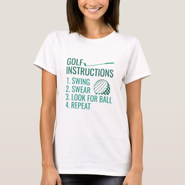 Golf Instructions T-Shirt (Front)
