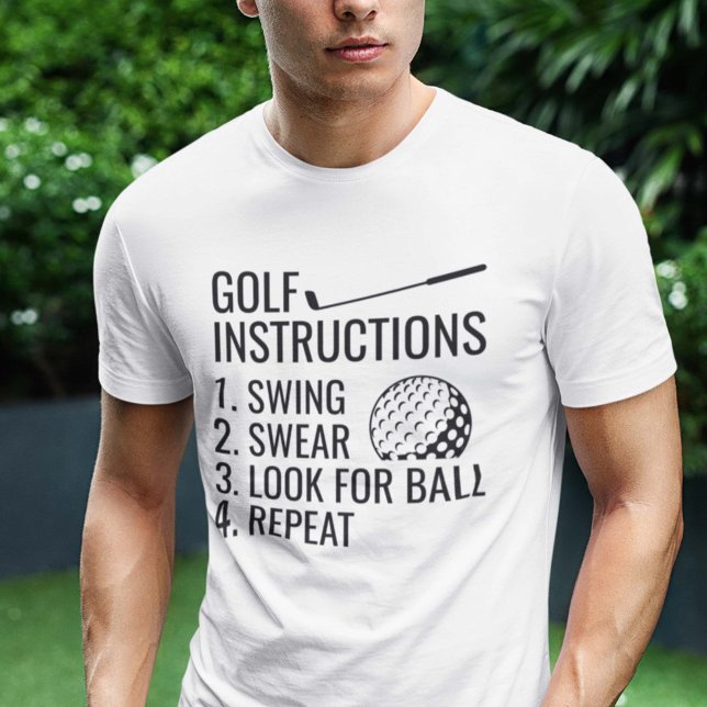 Golf Instructions T-Shirt (golf instructions shirt)