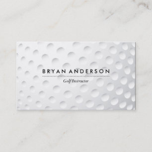 Golf Instructor Business Card