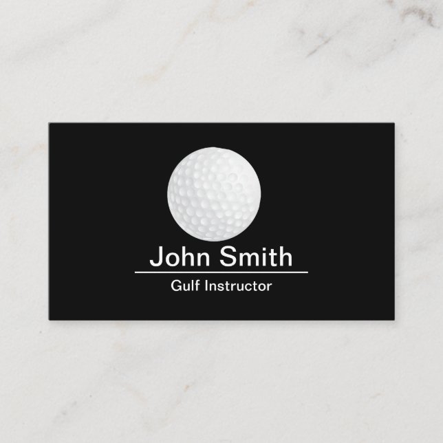 Golf Instructor Business Card (Front)