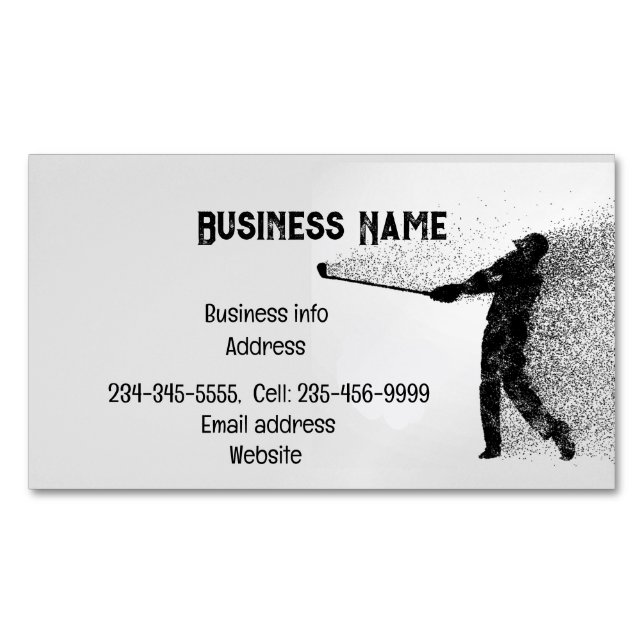 Golf Instructor Coach Custom Business Card (Front)