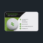 Golf Instructor | Master Sport Business Card<br><div class="desc">Perfect business card for golf instructors or players. Personalize this business card now with your name and contact details. ··· » For design requests or questions,  custom requests are accepted: BestCards4U (© by Houk Studio) ··· » Email: houk.studio@gmail.com</div>
