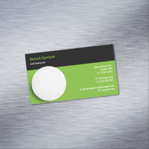 Golf Instructor   Perfect Magnetic Business Card