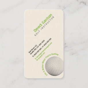 Golf Instructor   Professional Business Card