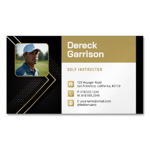 Golf Instructor   Professional Business Card Magne