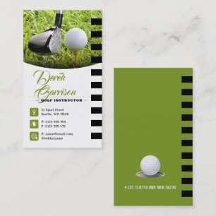 Golf Instructor   Professional Golf Lessons Business Card