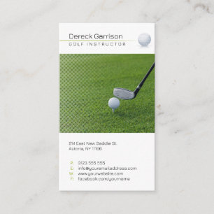 Golf Instructor Professional Teacher Business Card