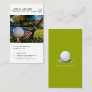 Golf Instructor Professional Teacher Business Card
