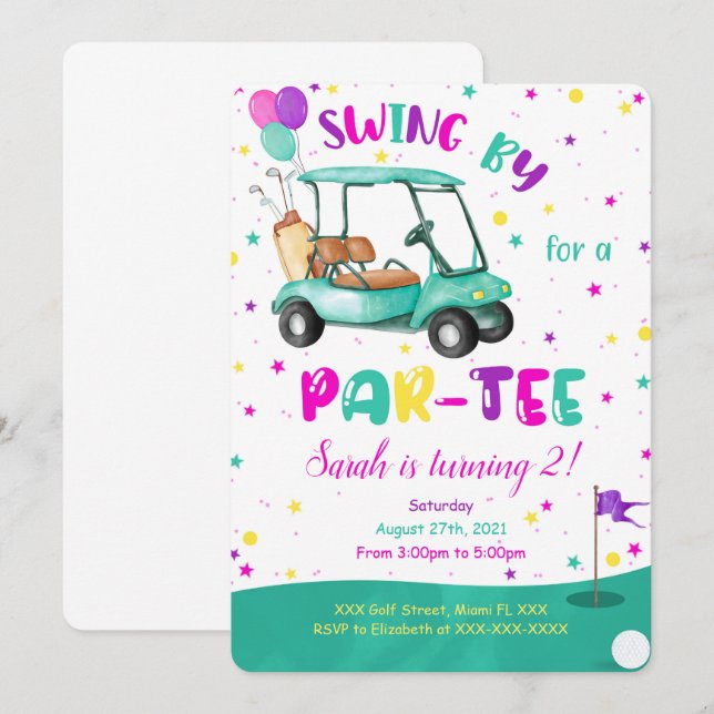 Golf Invitation (Front/Back)