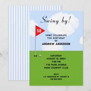 Golf Invitations d'anniversaire