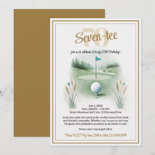Golf Invitations de fête d'anniversaire pour 70e