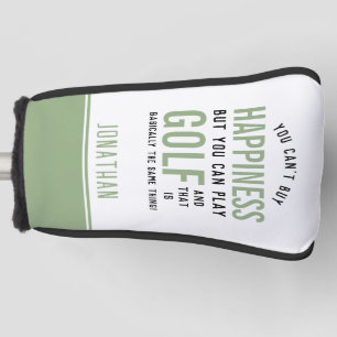 Golf is Happiness Funny Golf Lover Gifts Golf Head Cover