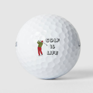 GOLF is LIFE, Golfer, Golf Quote Golf Balls