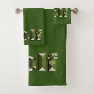 Golf Is My Name And My Mates Are Clubs, Bath Towel Set