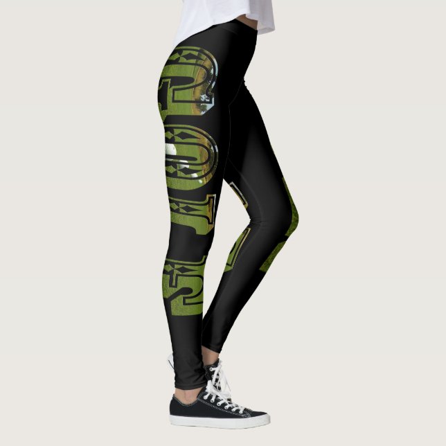 Golf Is The Word Dimensional Logo, Leggings (Right)