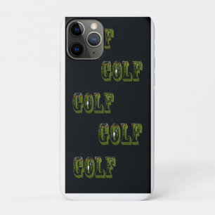 Golf Is The Word On Charcoal Denim, iPhone 11 Pro Case