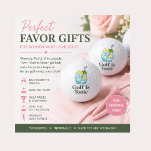 "Golf Is Tonic" Golf Balls Favours Golf Event