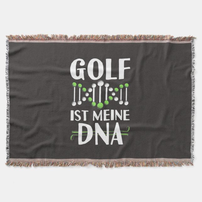 Golf It Is My DNA Throw Blanket (Front)