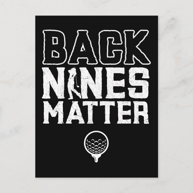 Golf Joke Golf Course Humour Golfing Postcard (Front)