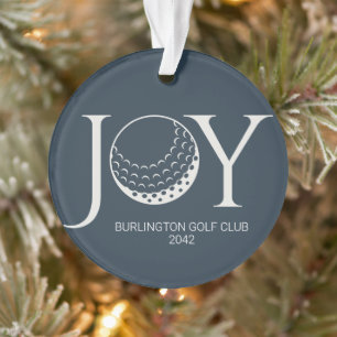 Golf Joy & Peace Christmas Ornament