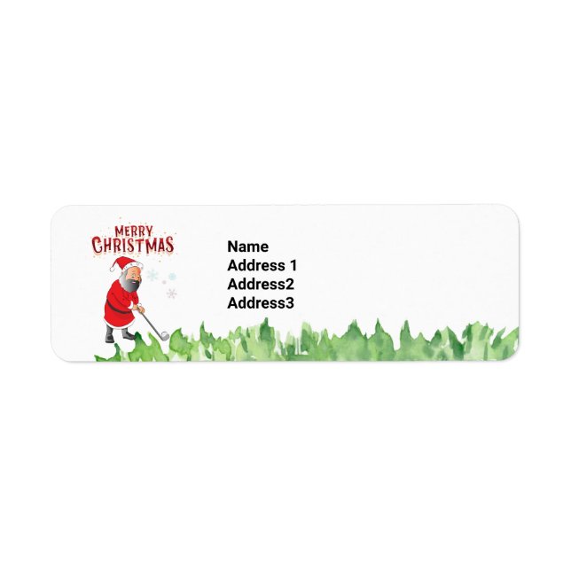 Golf Joyeux Noël avec Père Noël heureux vacances (Devant)