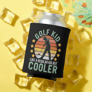 Golf Kids Funny Young Golfer & Golfing Lover Gift Can Cooler
