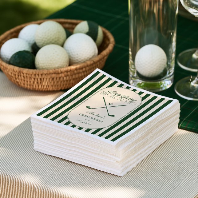 Golf "Last Swing before the Ring" Bridal Napkin (Creator Uploaded)