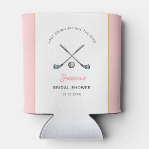Golf "Last swing Before the ring" Bridal Shower Can Cooler