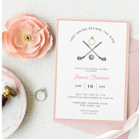 Golf "Last Swing before the Ring" Bridal Shower