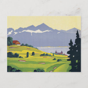 Golf Lausanne Switzerland Postcard