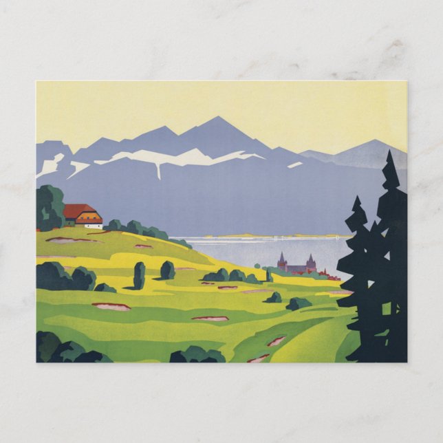 Golf Lausanne Switzerland Postcard (Front)