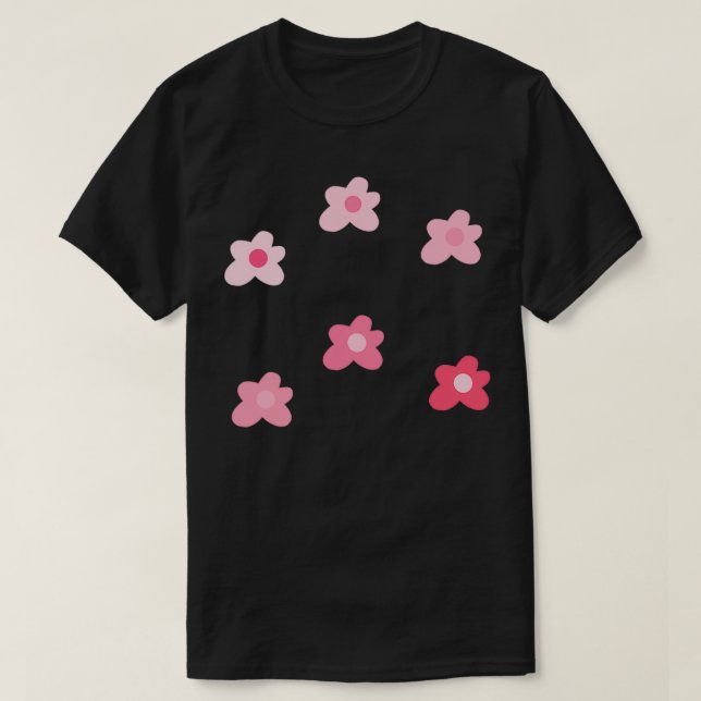 golf le fleur pink flowers T-Shirt (Design Front)