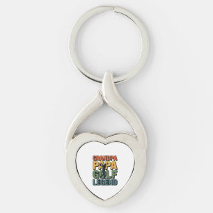 Golf Legend Grandpa Papa Keychain