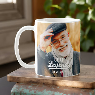 Golf Legend Since Birth Funny Modern Vintage Coffee Mug