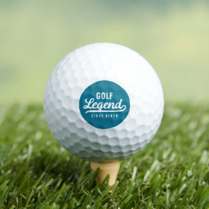 Golf Legend Since Birth Funny Simple Vintage Balls