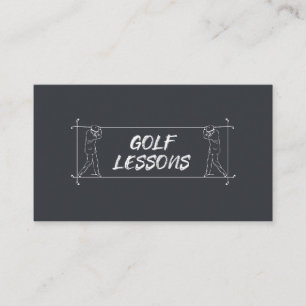 Golf Lessons Coach Teacher Instruction Instructor  Business Card