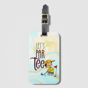 Golf Let Par Tee Luggage Tag