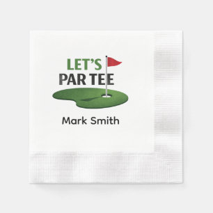 Golf Let’s Par Tee Napkins Golf Bachelor Party