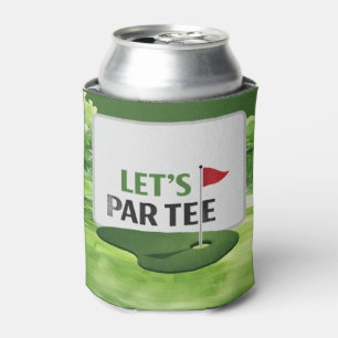 Golf Let's Par Tee for Golfer Can Cooler
