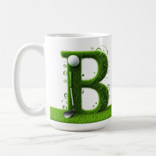 ⛳ Golf Letter B Monogram Modern Elegant Gift Idea⛳ Coffee Mug
