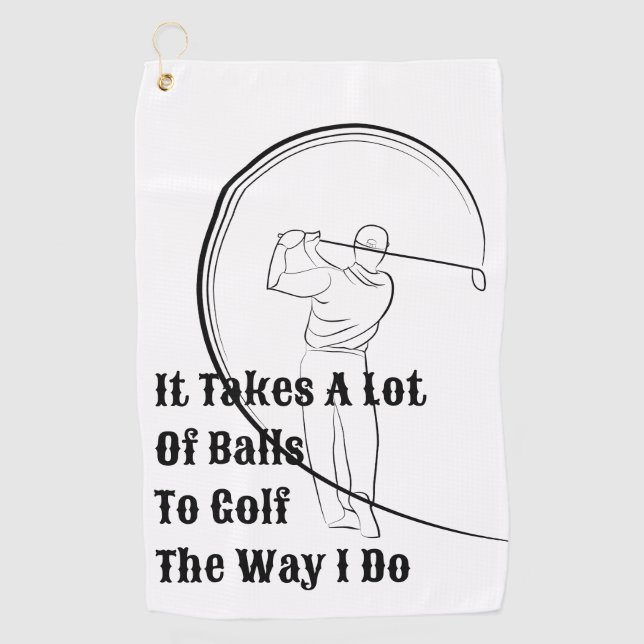 Golf Like a Pro with Personalized Best Golf Towels (Front)