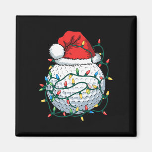 Golf Ll Santa Hat Men Womens Christmas Golfing Xma Magnet