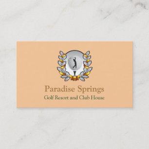 Golf Logo Emblem Golfball Carte de visite de la Co