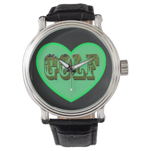 Golf Logo In Green Heart, Watch