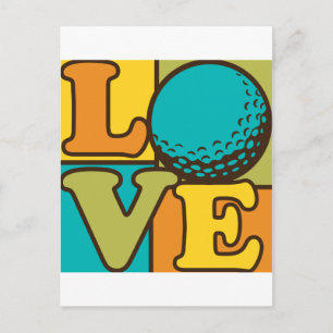 Golf Love Postcard